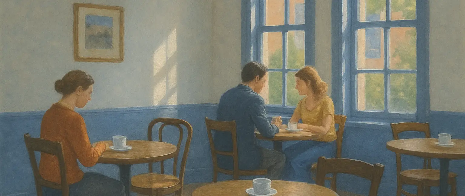 People sitting at a café