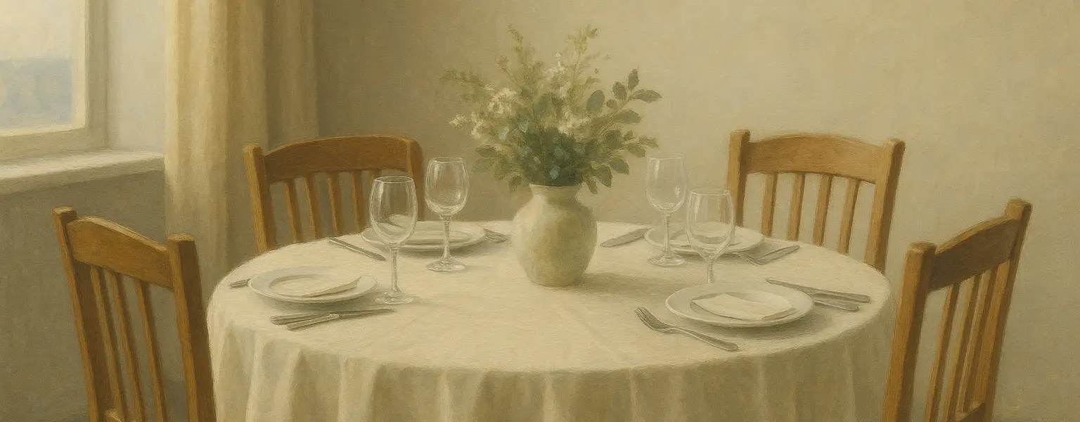 Picture of dinner table