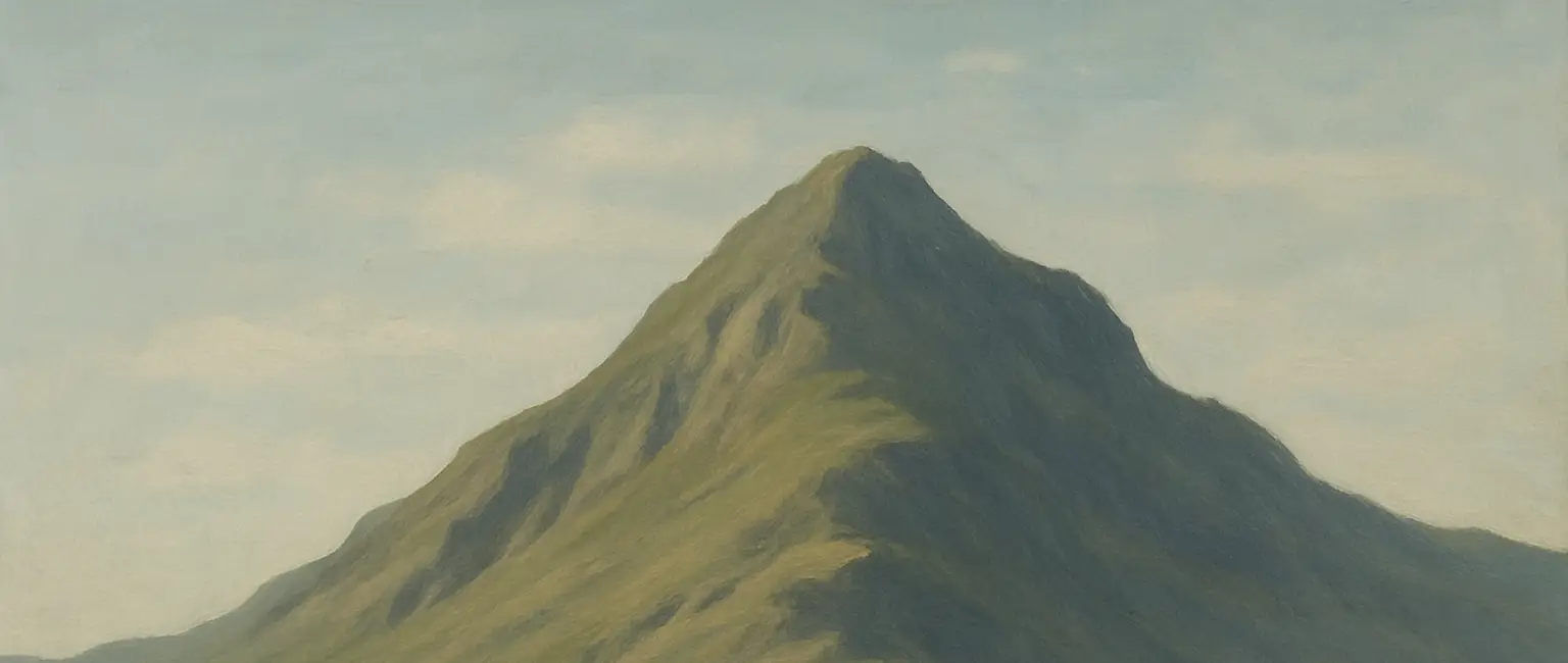 A picture of a tall mountain