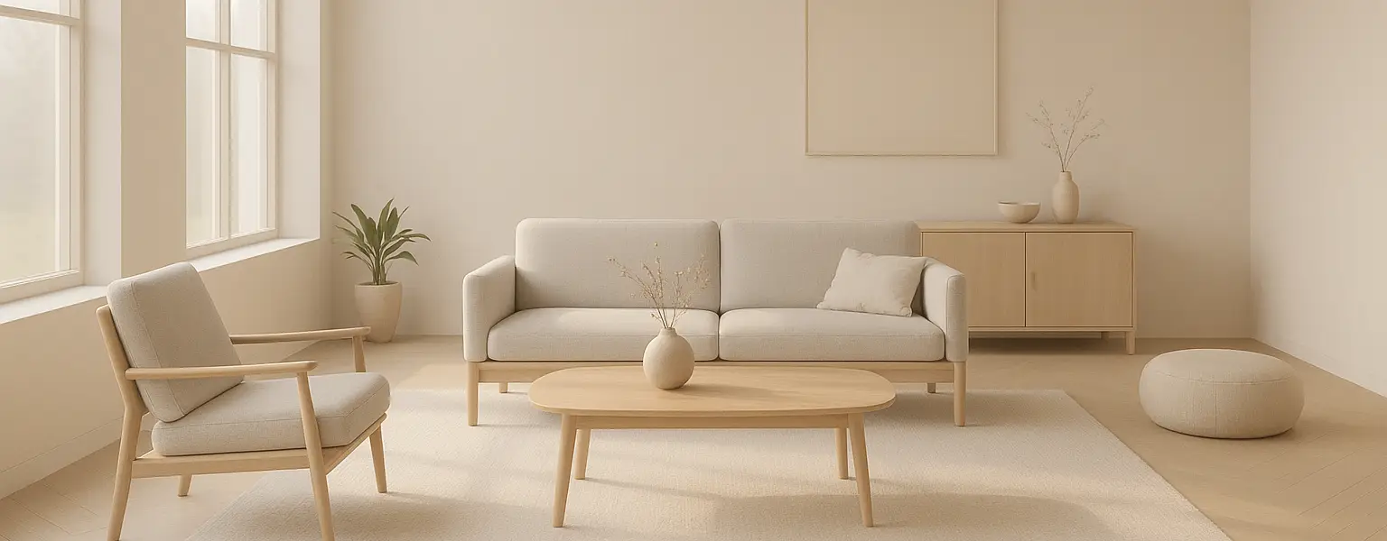 Minimalist Swedish home symbolizing balance and moderation