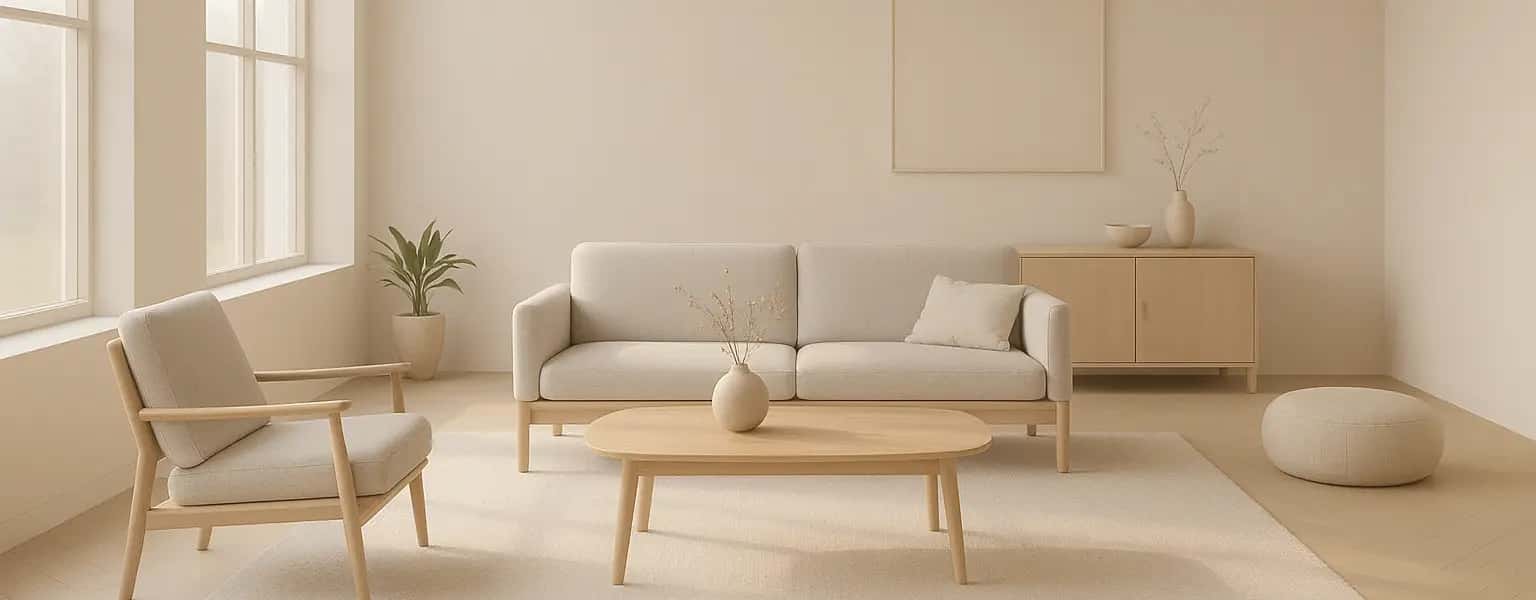 Minimalist Swedish home symbolizing balance and moderation